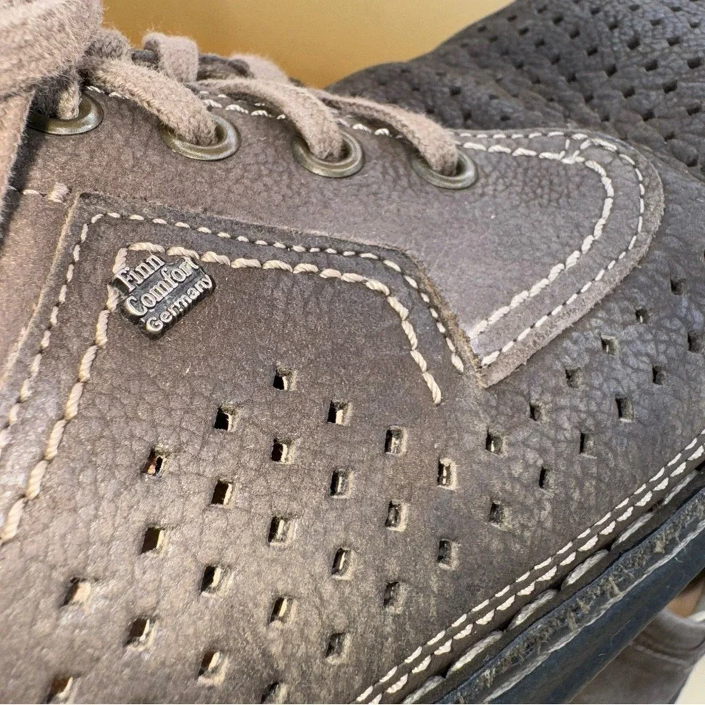 Finn‎ Comfort Baden Brown Lace-up Oxford Shoes, Men's 8, Women's 10, EUC